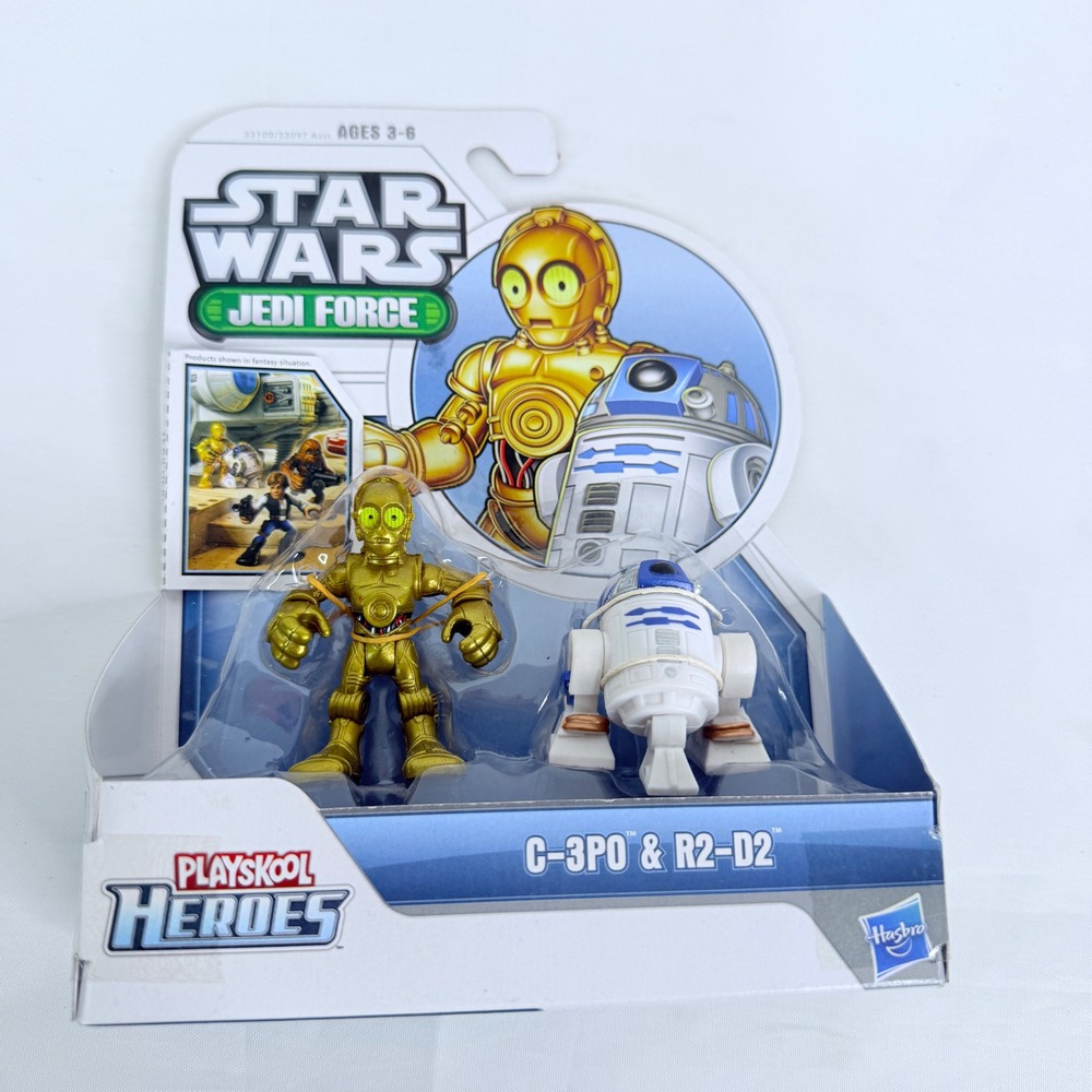Star Wars Jedi Force Playskool Heroes C-3PO and R2-D2 Figure Set Hasbro 33100